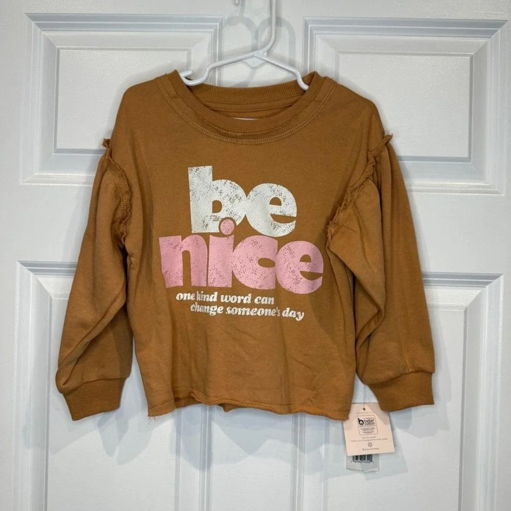 Grayson Mini Be‎ Nice Long Sleeve Shirt Size 3T NWOT